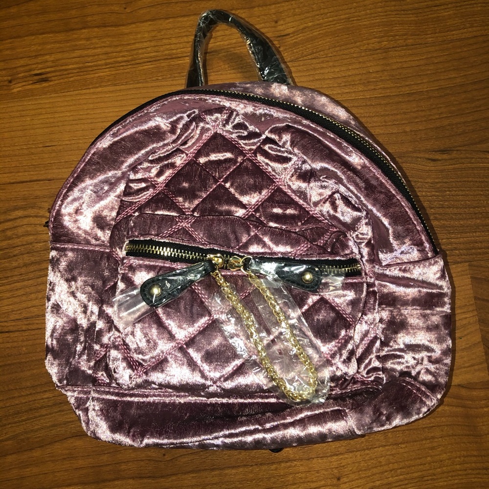 Brand New Velvet Backpack